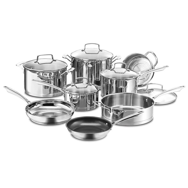 Cuisinart Professional Series 13 Piece Stainless Steel Cookware Set | Wayfair North America