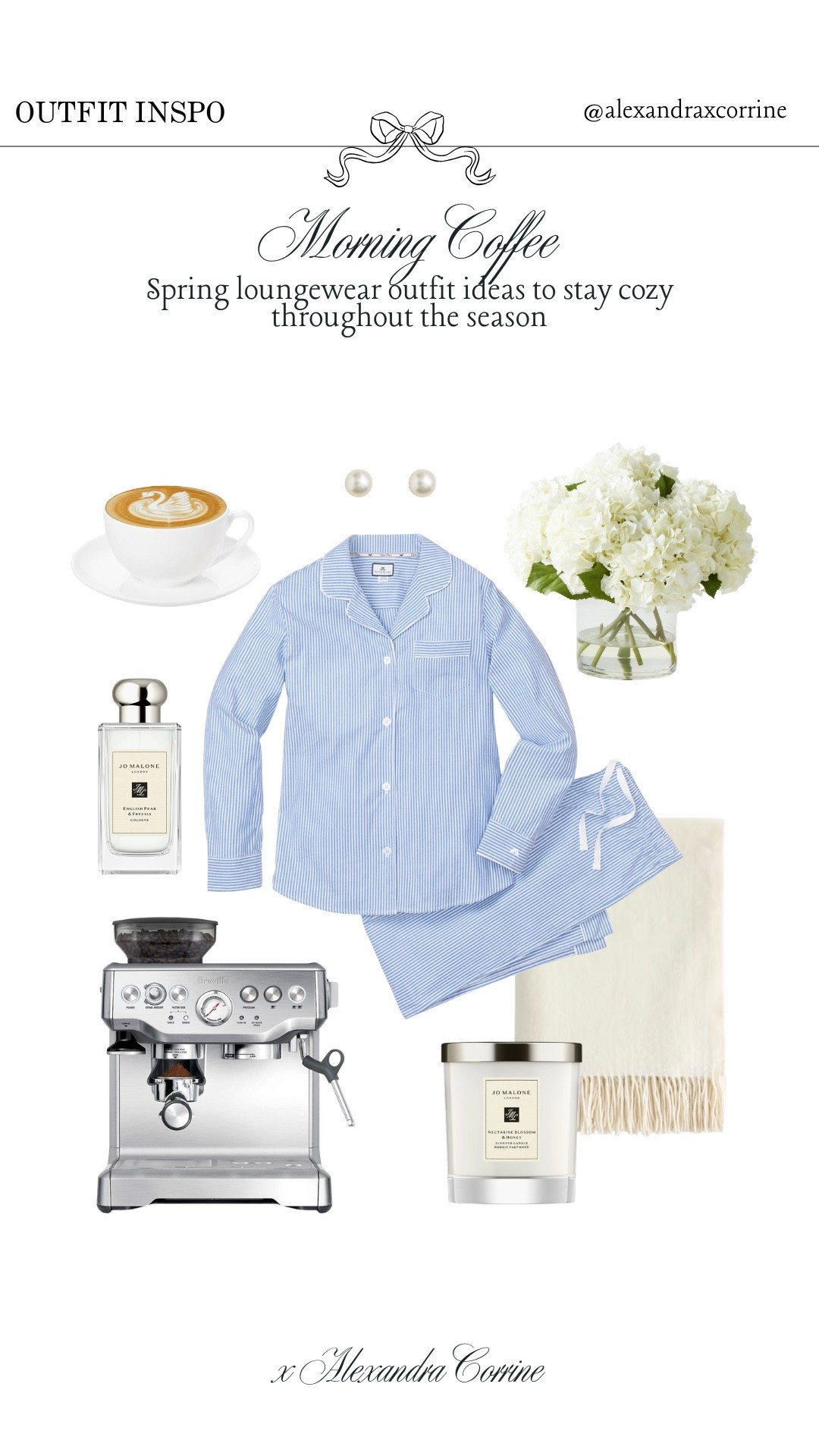 Morning coffee ☕️ Spring loungewear outfit ideas to stay cozy through the season 🤍

Spring outfit inspo, loungewear, lounge set, pajamas, pjs, spring style, outfit ideas, blue pinstripe 

#LTKootd #LTKSeasonal