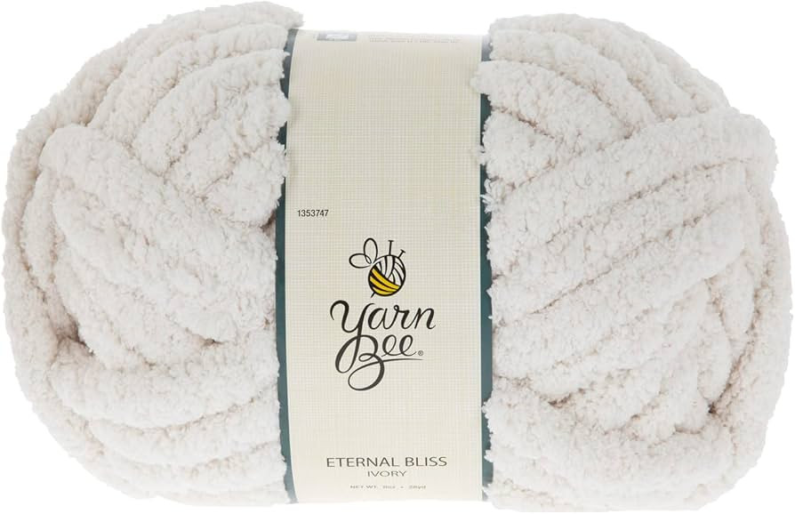 Amazon.com: Yarn Bee Ivory Yarn for Knitting & Crocheting – Jumbo Eternal Bliss Yarn Skein – ... | Amazon (US)