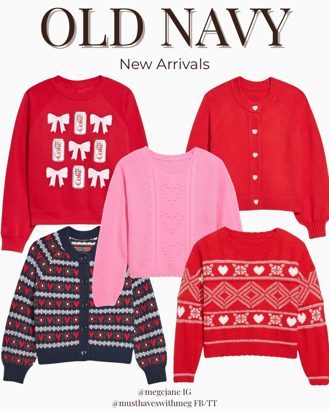 Have you seen Old Navy’s new arrivals? So many cute Valentine’s themed sweaters 😍 Loving their new activewear & loungewear too! 🙌🏻 All on sale! 

#LTKMidsize #LTKSaleAlert #LTKootd