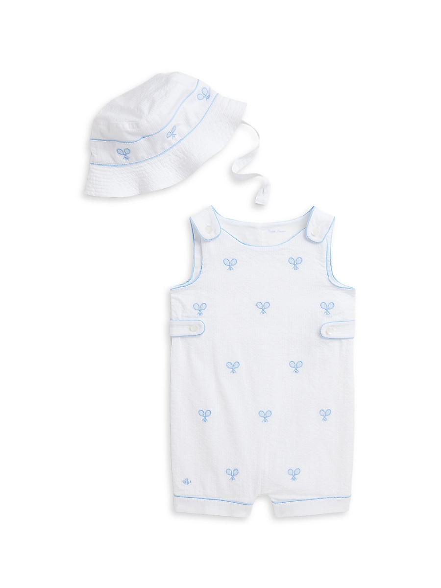 Baby Boy's Tennis Seersucker Set - White - Size 9 Months | Saks Fifth Avenue