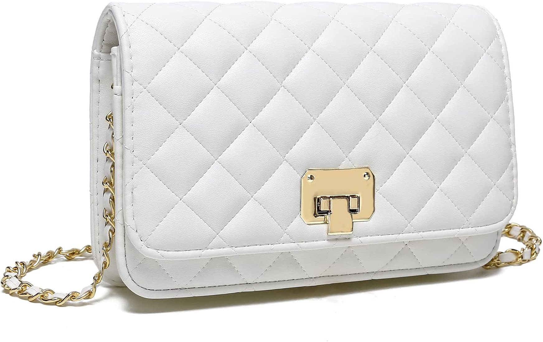 CATMICOO Quilted Small Clutch Purses for Women with Chain Strap | Amazon (US)