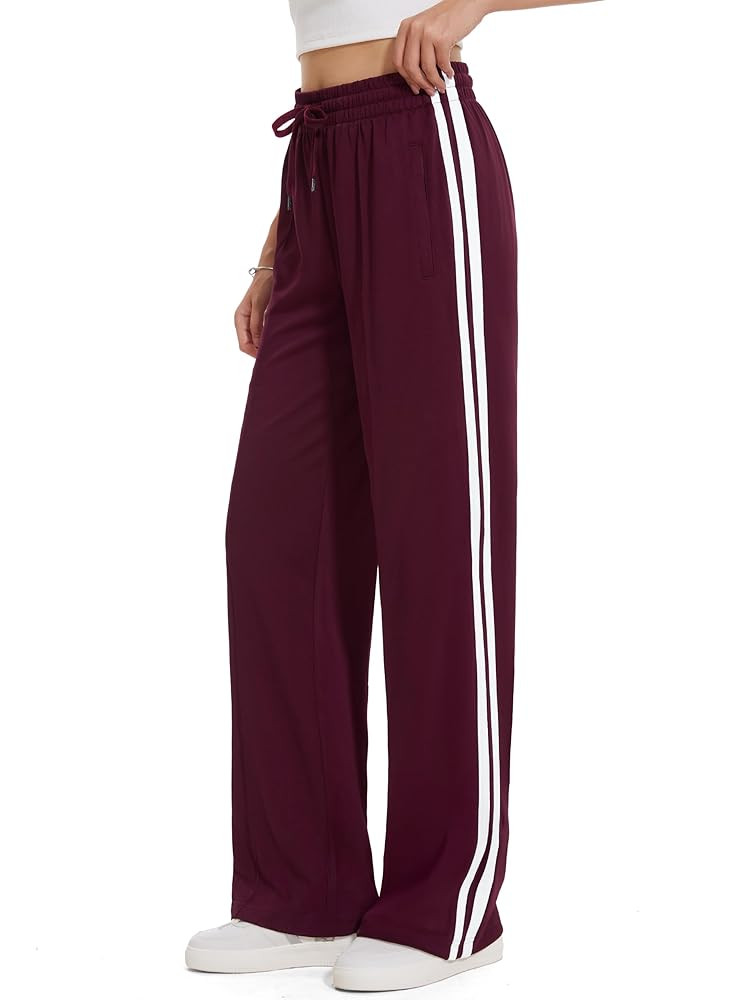 Tapata Women's 28/30/32/34 Inseam Track Pants Loose Straight Leg Jogging Sweatpants Warm-Up Sport... | Amazon (US)
