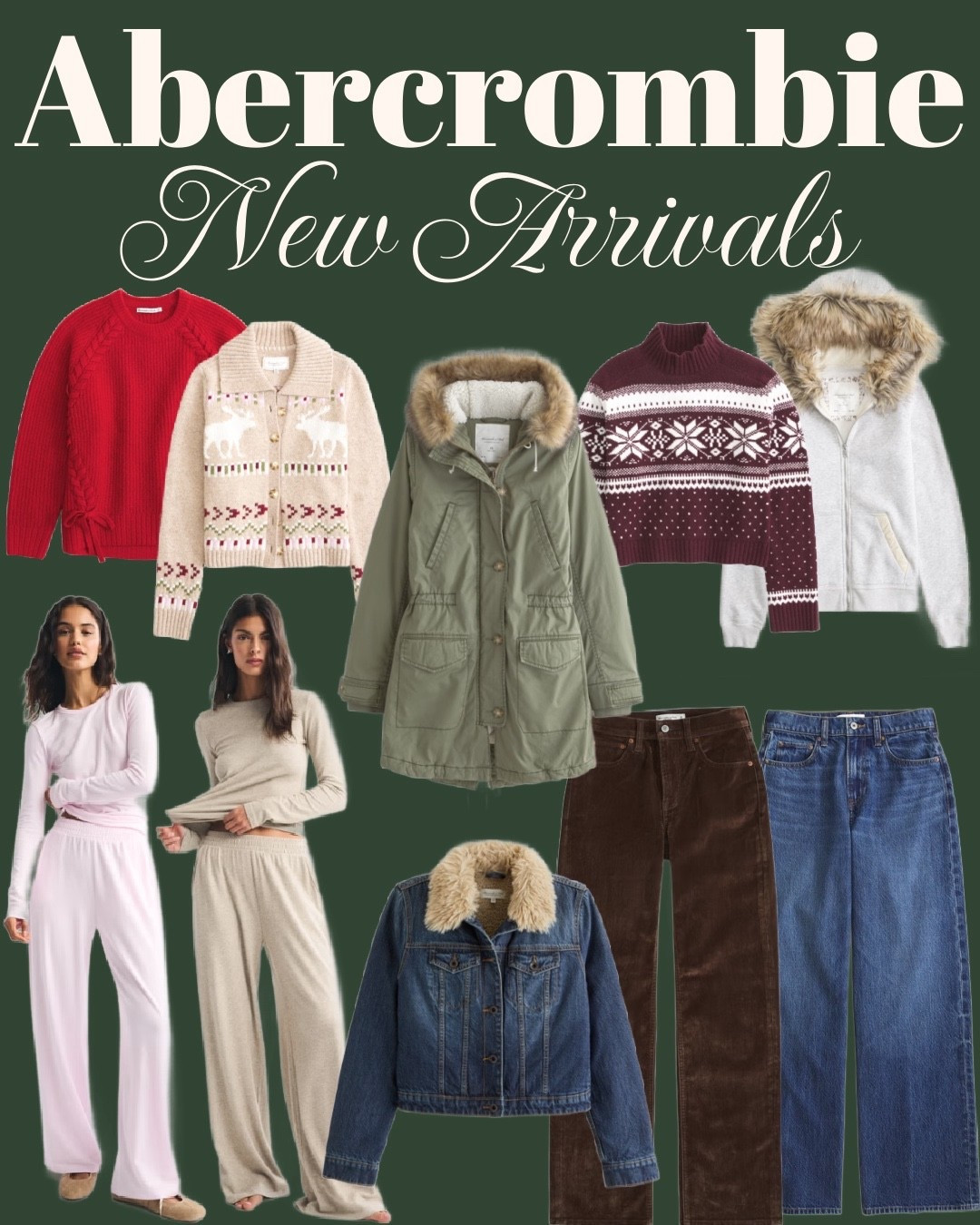 Up to 40% off Abercrombie and fitch!

Winter outfit, Christmas outfit, holiday style, holiday outfit inspo, festive style, holiday look, Christmas party outfit, Christmas sweater, Christmas dress

#LTKSaleAlert #LTKGiftGuide #LTKHoliday