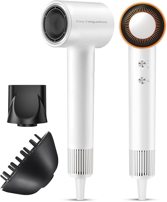 Cosy Companions Hair Dryer, 150000 RPM High-Speed Blow Dryer with 500Million Negative Ions for Fa... | Amazon (US)