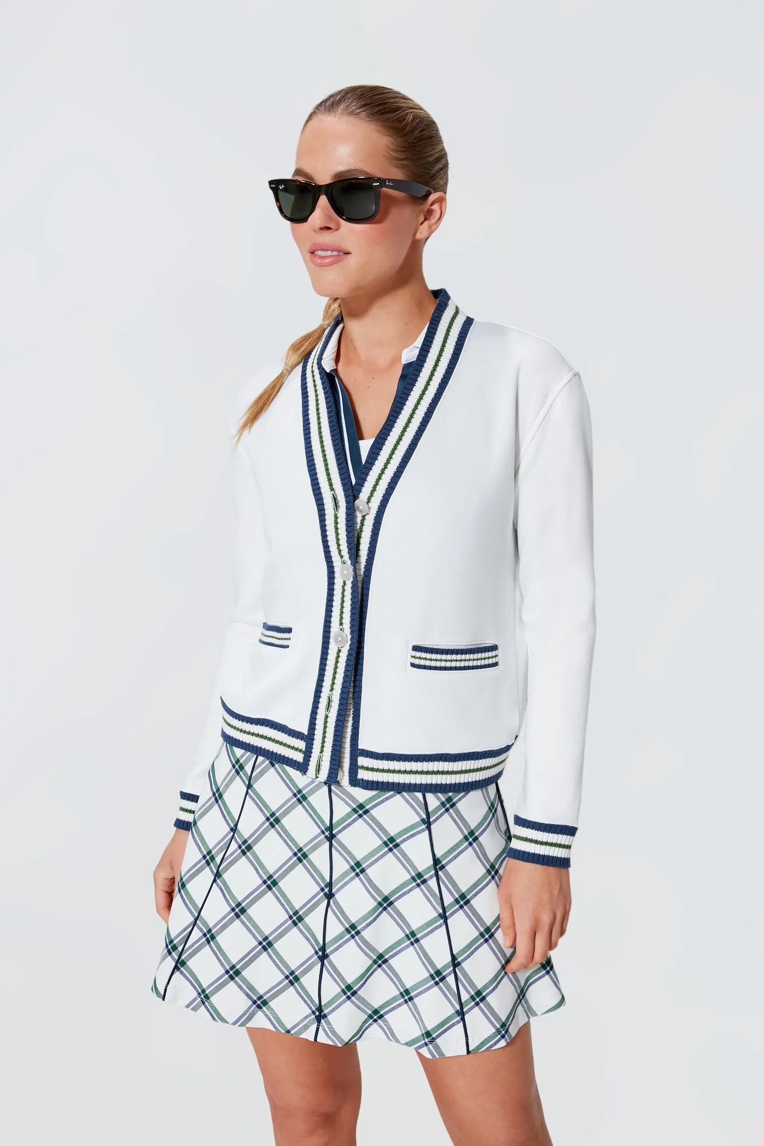 White Golf Cardigan | Tuckernuck (US)