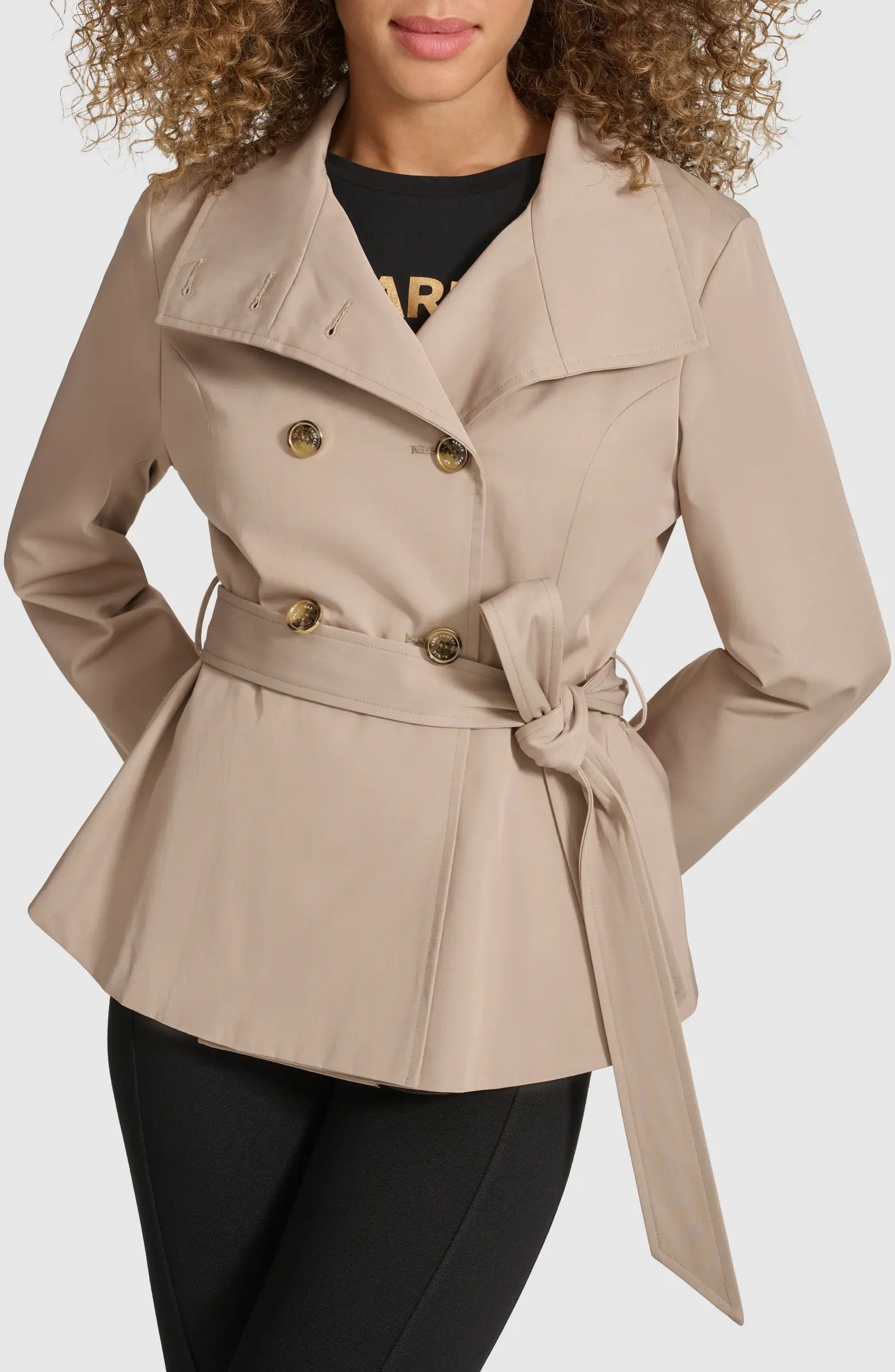 Double Breasted Peplum Trench Jacket | Nordstrom