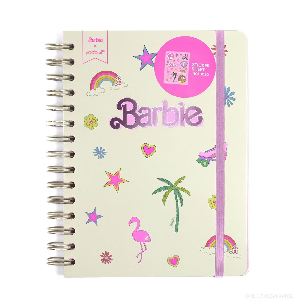 Yoobi Journal Spiral 6"x8" Barbie Retro Icons | Target