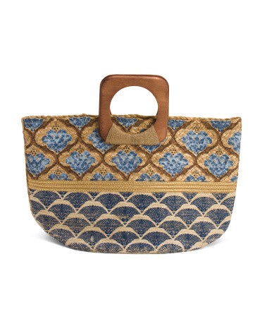 Wooden Handle Tote | Handbags | Marshalls | Marshalls
