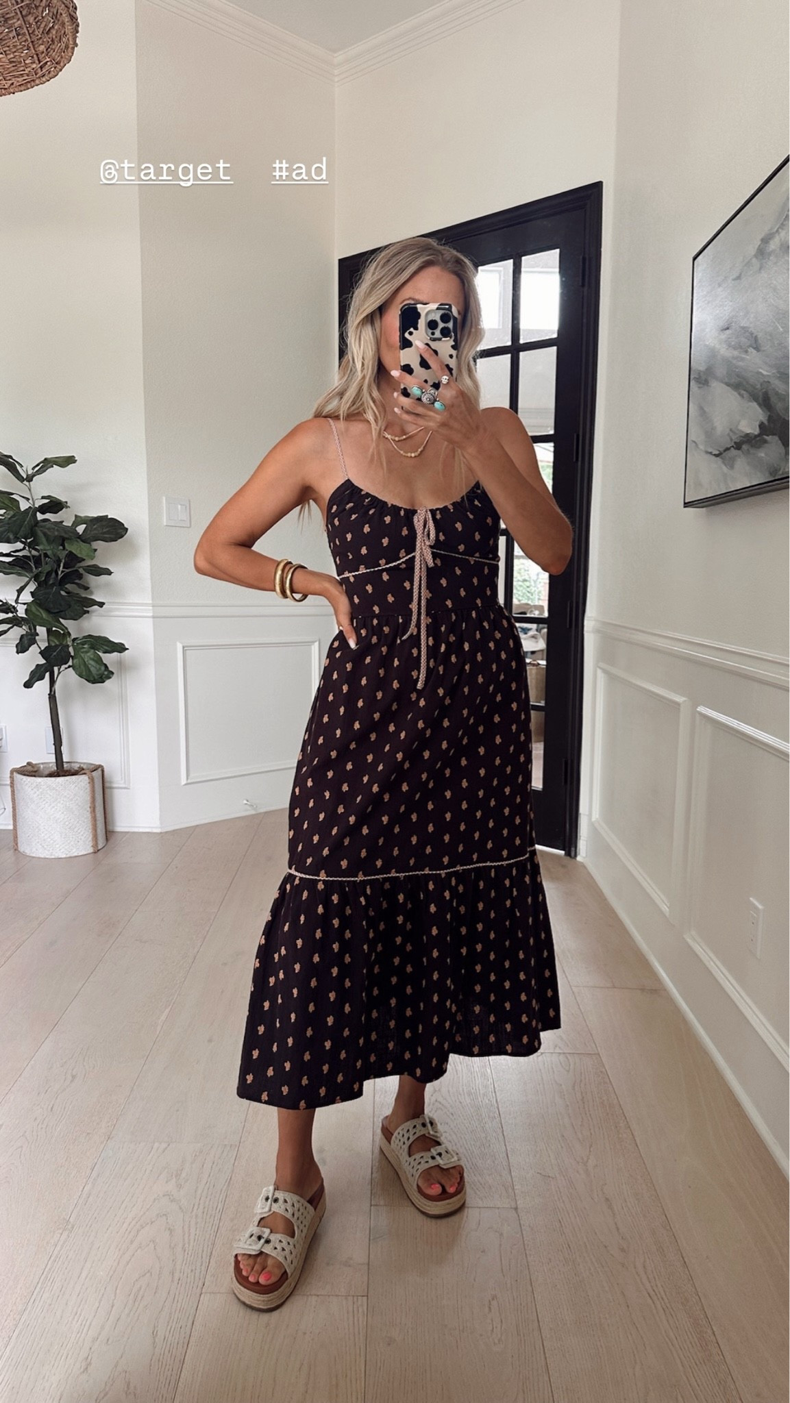 @Target #ad #targetpartner 

If you’re needing a beautiful summer dress, this is it. The details are 100/10. I will be taking this on my next vacation