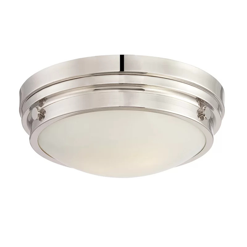 Osmin Glass Flush Mount | Wayfair North America