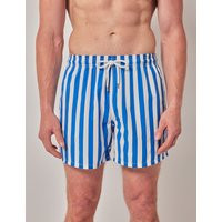 Hawes & Curtis Blue & White Wide Stripe Swim Shorts Blue/White Striped Men's | Hawes & Curtis - US