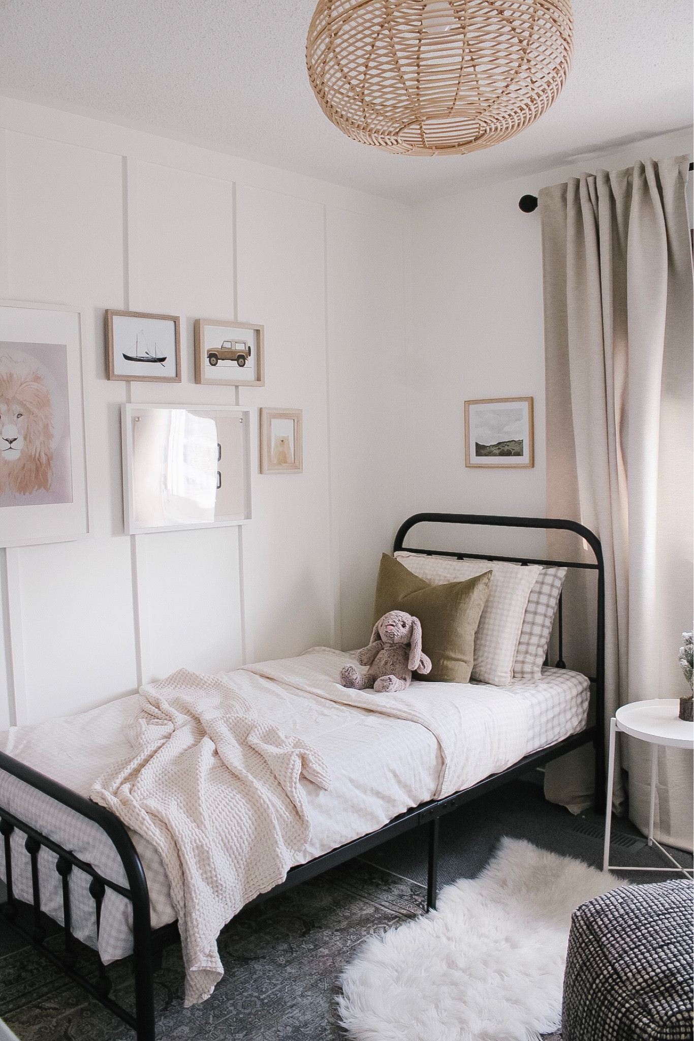 Toddler boy bedroom with black metal bed 

#LTKhome #LTKkids