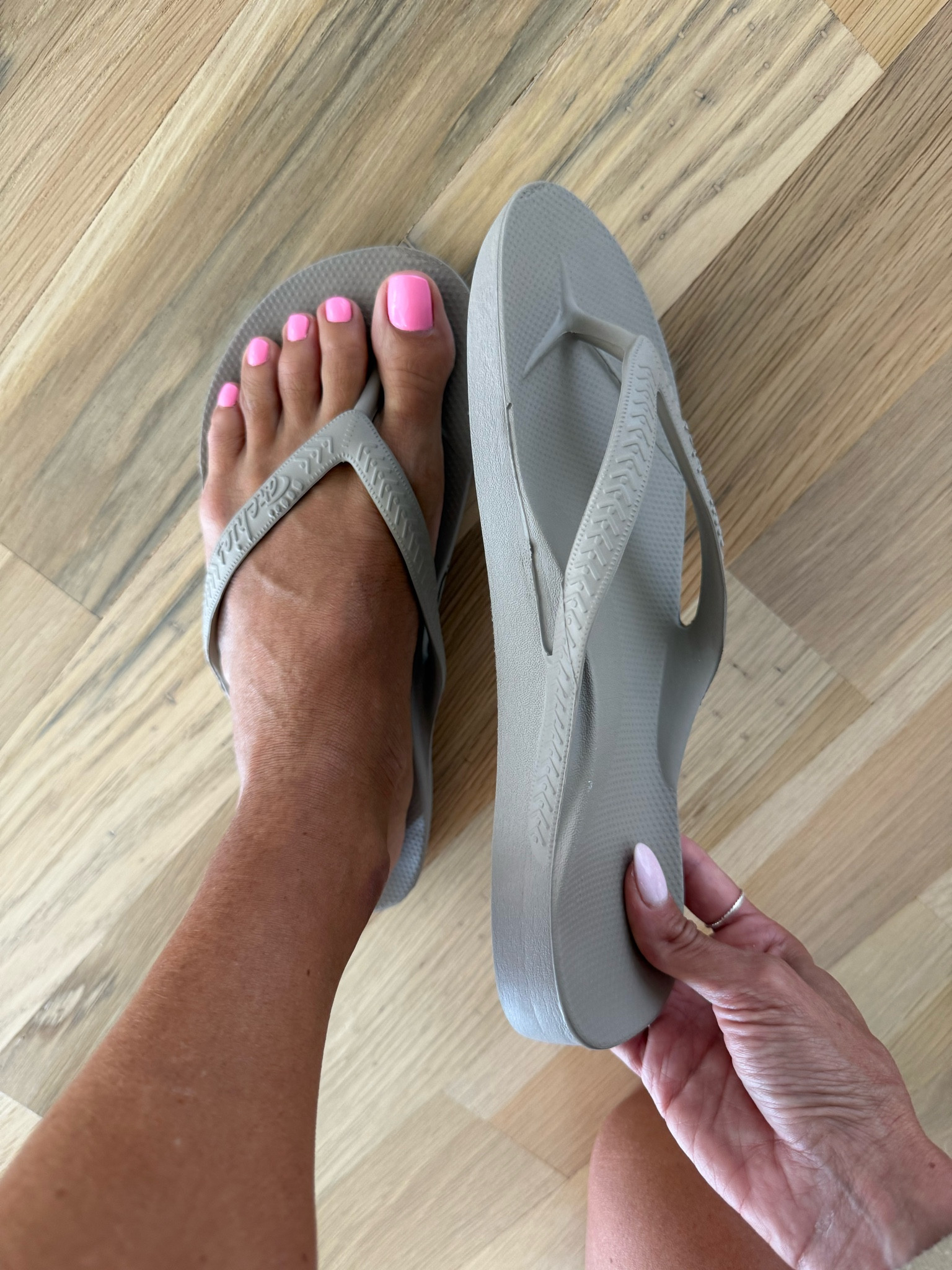 The comfiest flip flops that support your feet

#LTKPlusSize #LTKootd
