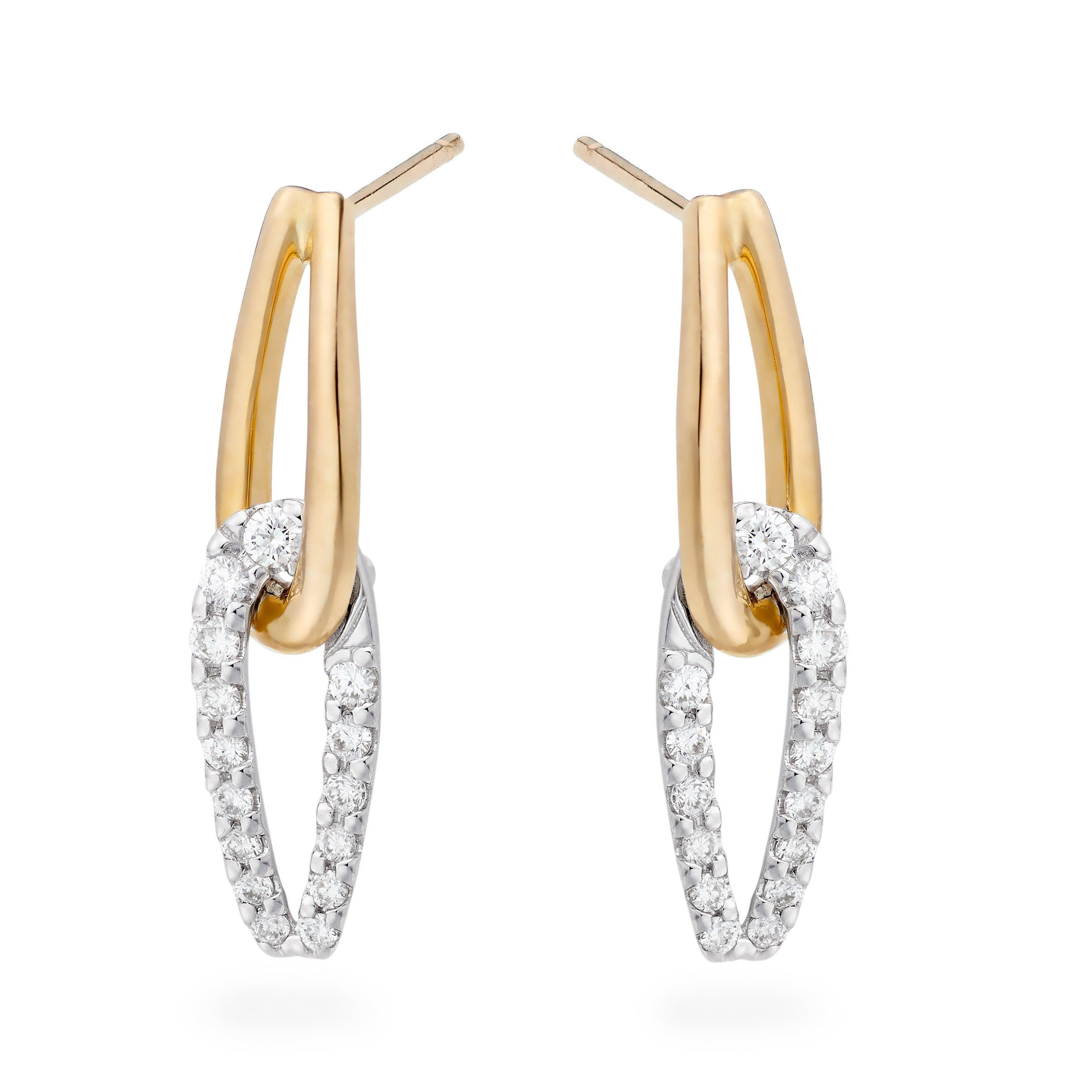 Beaverbrooks Essence 9ct Yellow Gold Diamond Drop Earrings | 0132256 | Beaverbrooks | Beaverbrooks