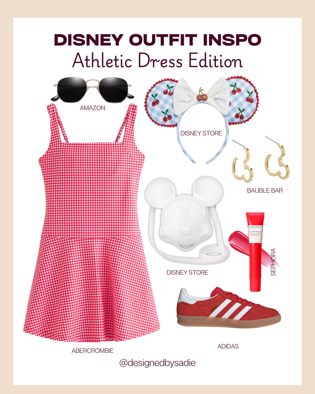 Disney Mom outfit inspo! ☀️🎀 Stay cool, cute & comfy this summer with the cutest athletic dresses — perfect for park days, chasing littles, and matching your accessories like a pro. Linked my go-to Disney looks for your next magical vacation! ✨👟🎒 #DisneyMomStyle #LTKtravel #AthleticDressStyle 

 #LTKSummerEdit #LTKTravel #LTKFamily
