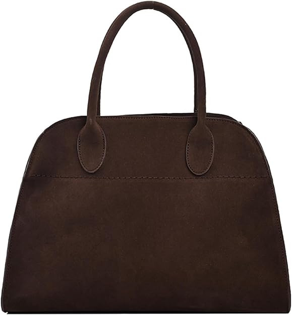 Suede Tote Bag for Women, Women's Suede Purse Vintage Top Handle Bag, Fashion Retro Shoulder Satc... | Amazon (US)