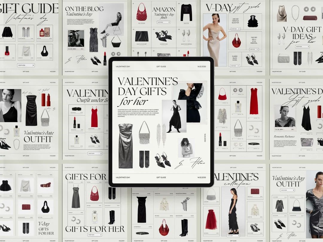 40 Editable Canva Valentine's Day LTK Template, LTK Template, Valentine's Day Gift Guide Template... | Etsy (US)