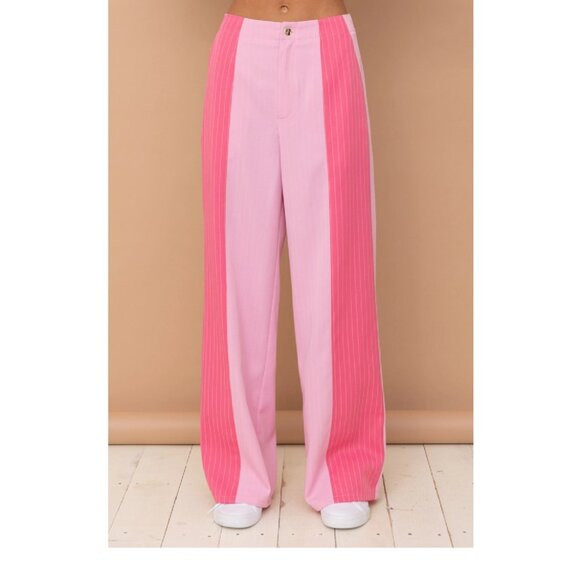 NWT CORI COLORBLOCK TROUSER PANTS, PINK, VARIOUS SIZES | Poshmark