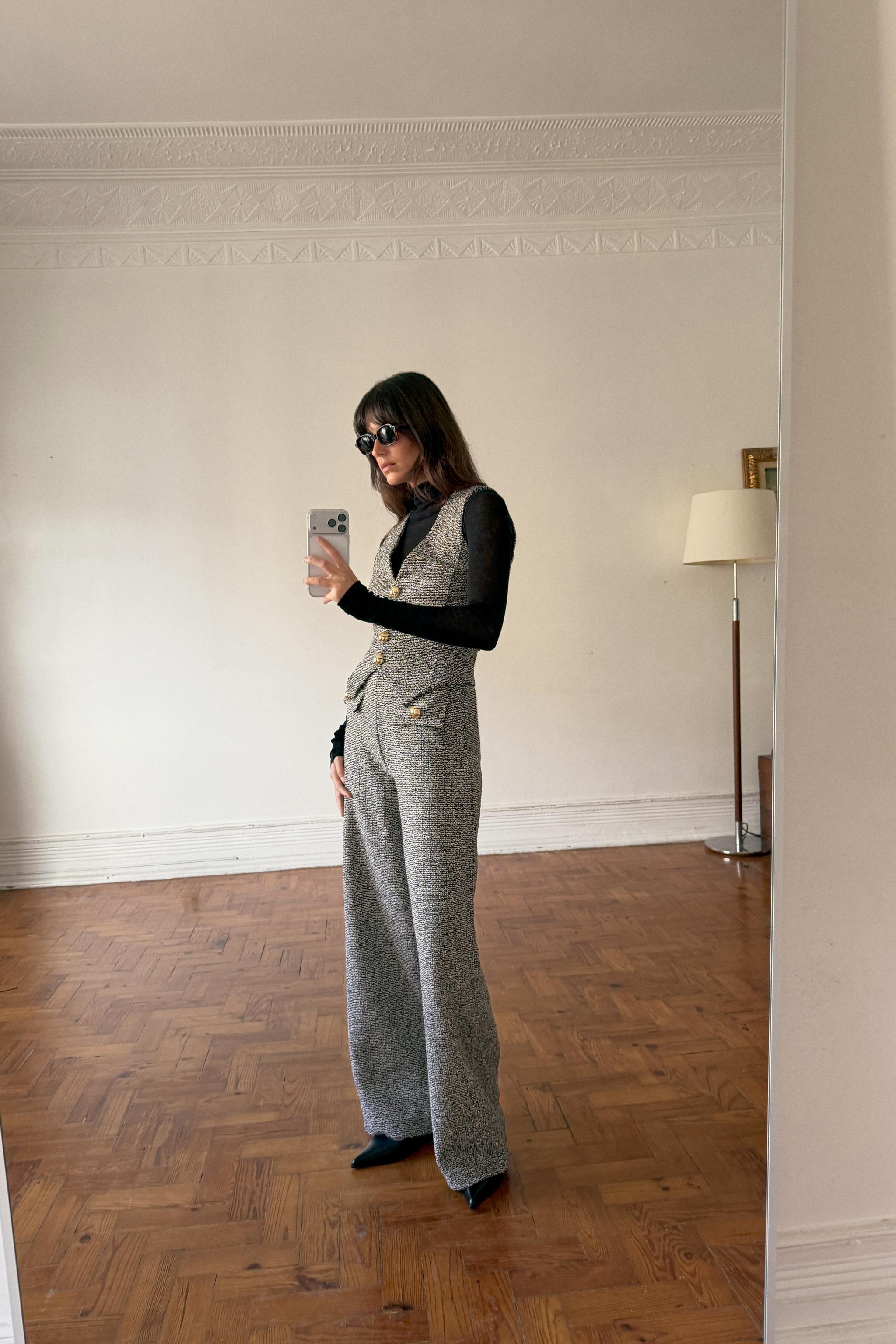 STRUCTURED BUTTON VEST | Zara US