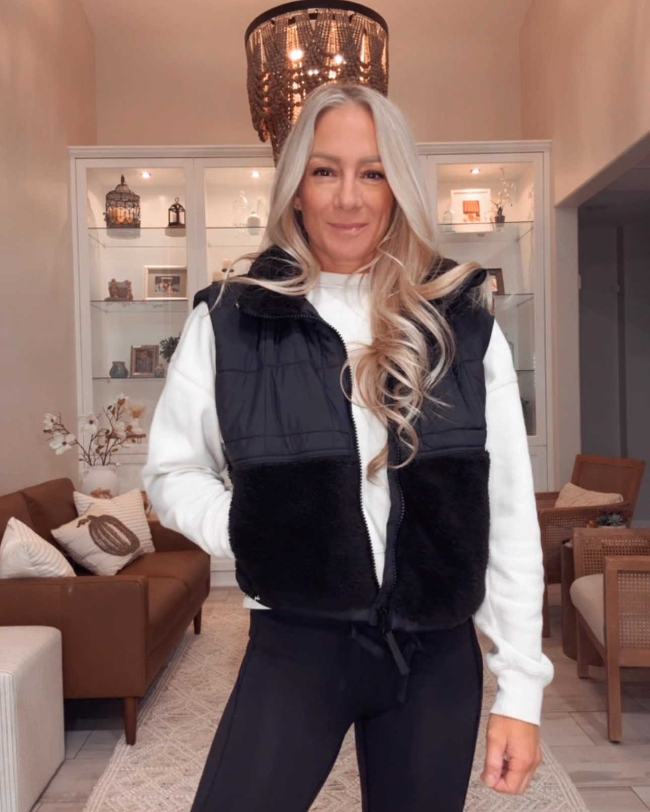 These sweatshirts and puffy vests are life! I live in athleisure and these are a winter staple! I like to size up in the sweatshirts for a baggy fit. Sweatshirts I’m in a large. Black vest Medium. Blue vest medium. Cream vest Large.

#LTKSaleAlert #LTKFitness #LTKActive