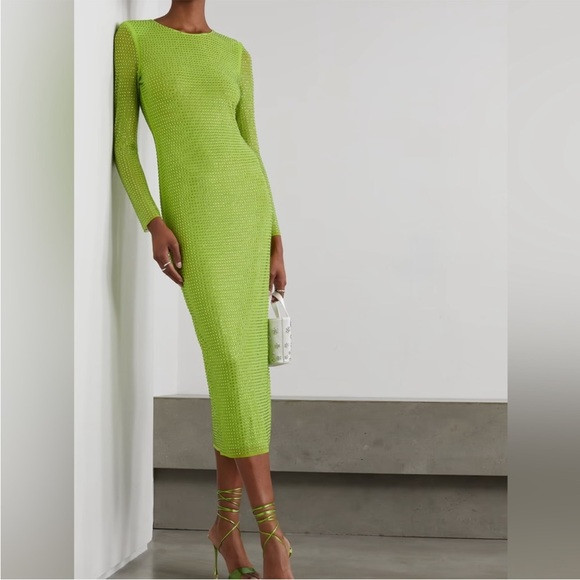 Self-Portrait Crystal Midi Dress | Poshmark