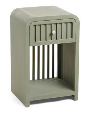 27.25in One Drawer Wooden End Table | Marshalls