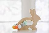 Bunny Wooden Toy Add Teething Beads Easter Toy | Amazon (US)