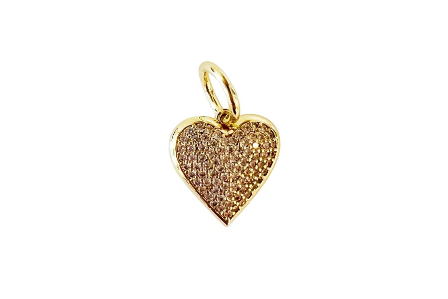 Small Pave Heart Charm | Lauren Amble Designs