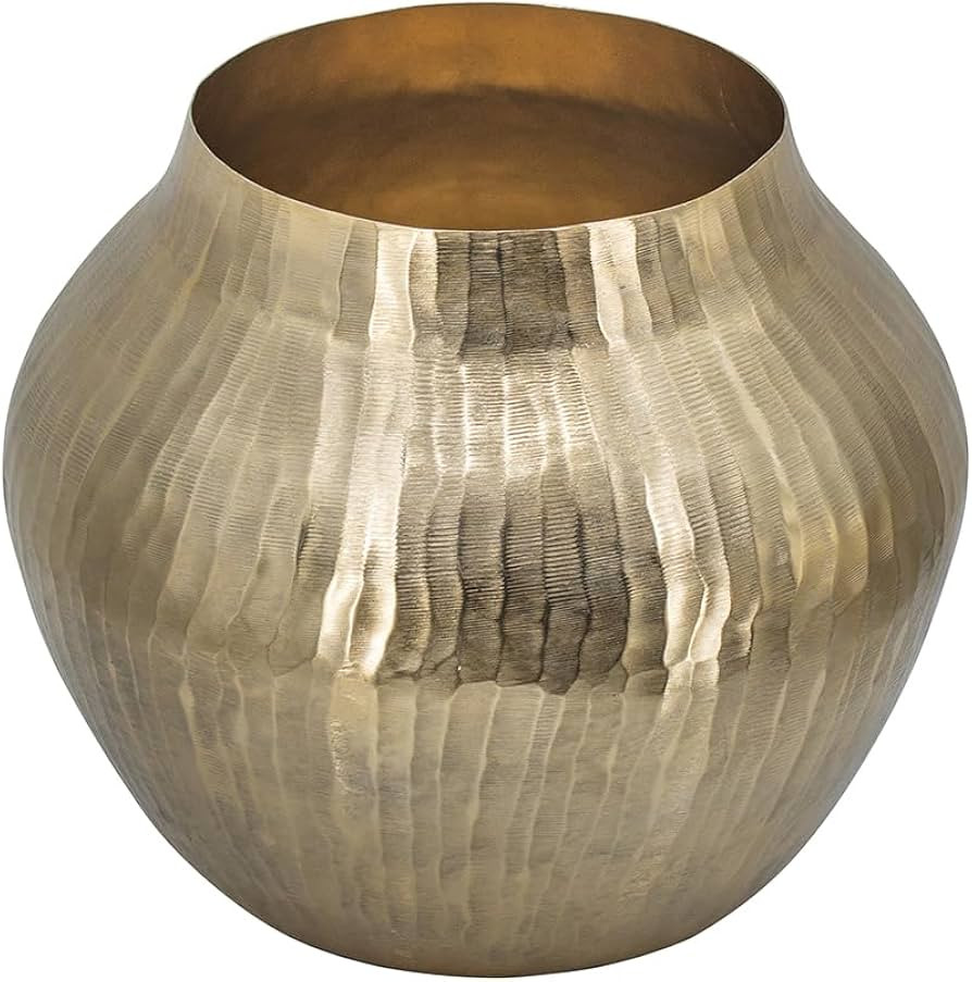 A&B Home Aluminum Chisel Vase, Decorative Vase with Unique Metallic Chisel Finish, Perfect for We... | Amazon (US)