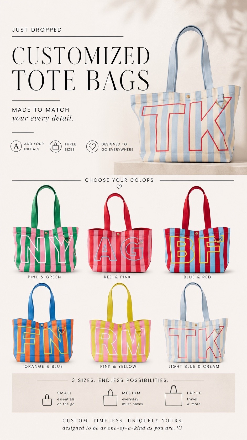 Custom tote bags for travel and summer

#LTKgrwm #LTKOver40 #LTKmomlife