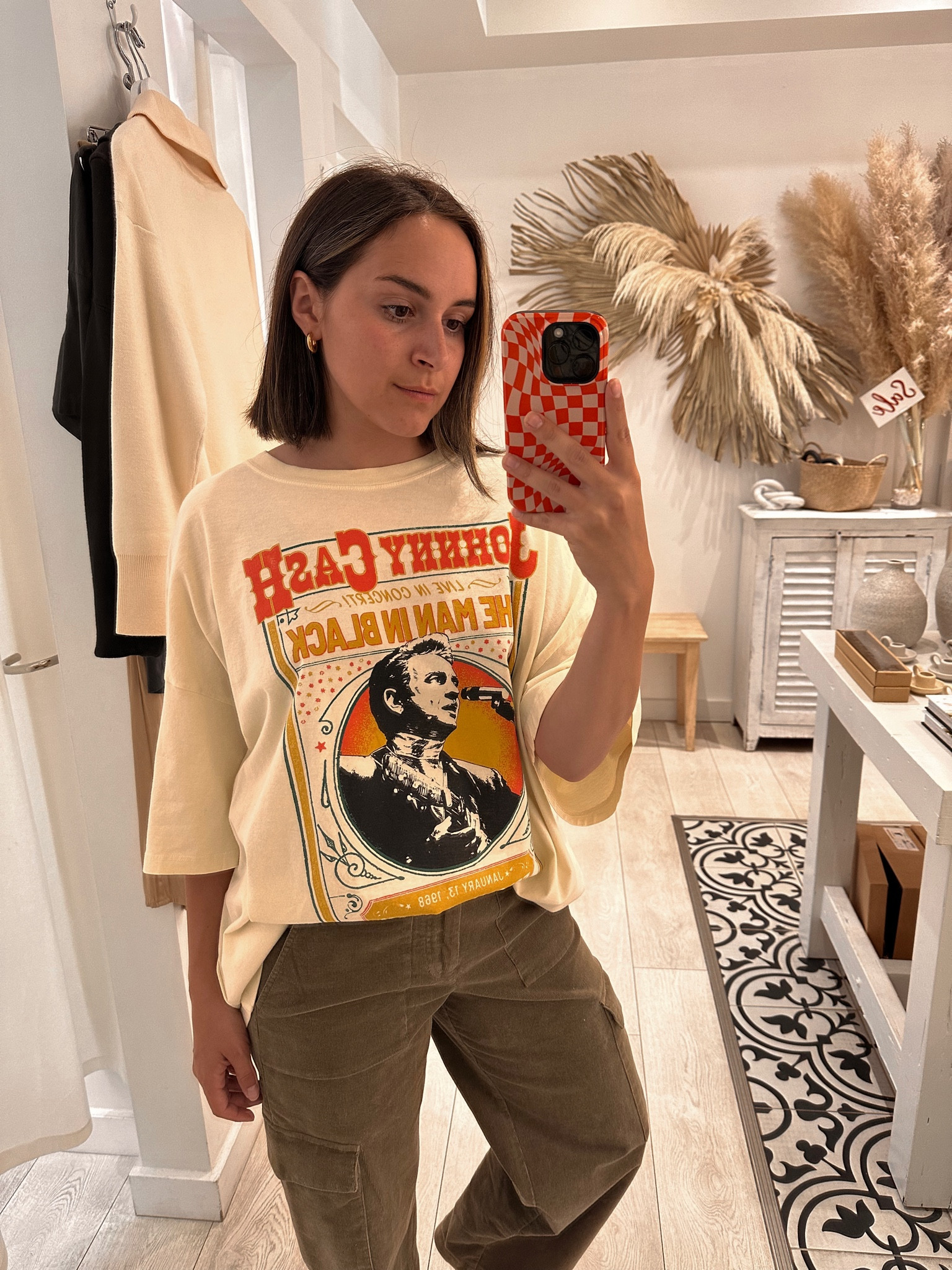 The coolest oversized graphic tee paired with green corduroy cargo pants. Linked similar pants. Johnny Cash t-shirt is one size and fits very oversized. 

#LTKSeasonal #LTKstyletip