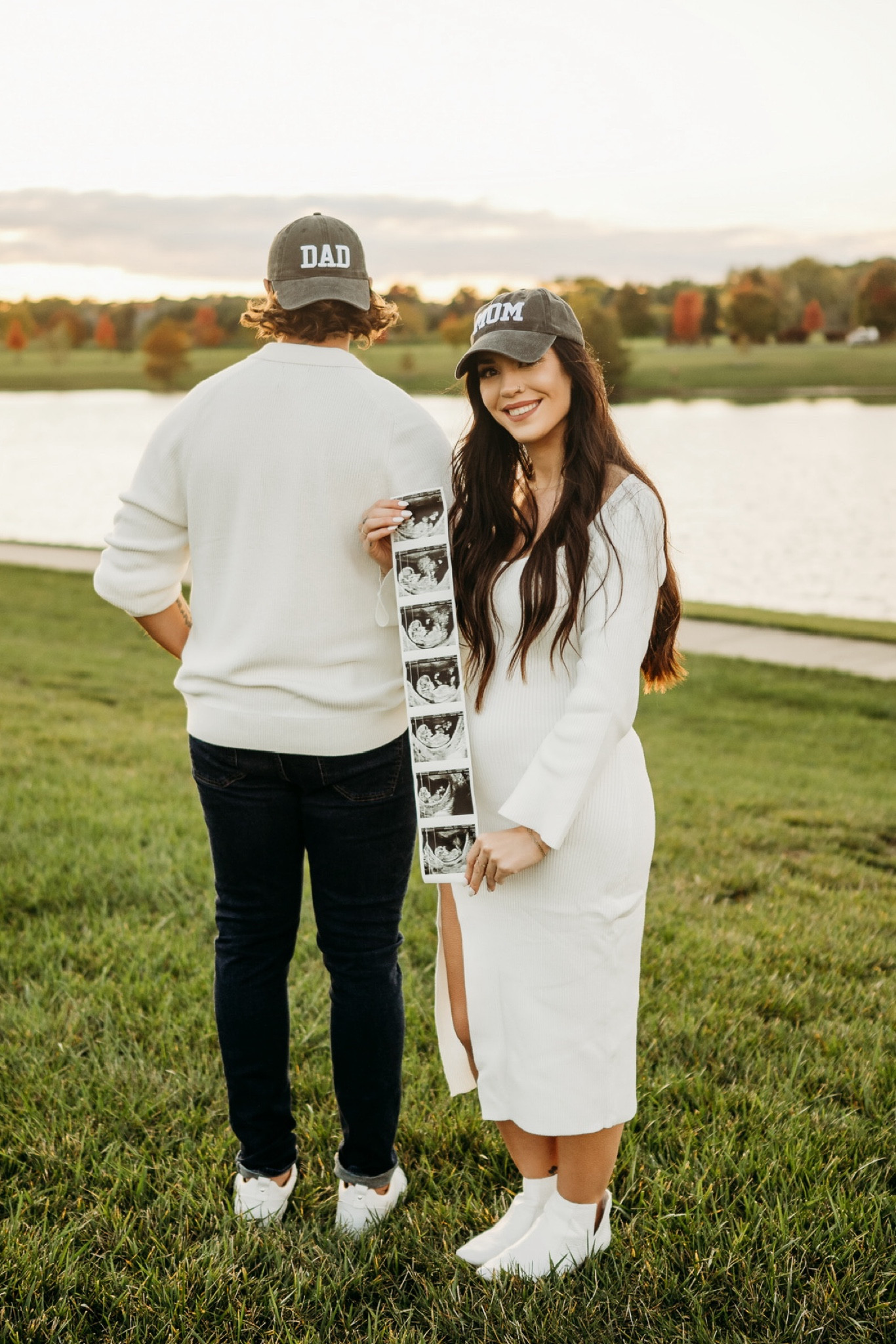 Pregnancy announcement - Amazon outfit - Amazon dress - Amazon mom and dad hats - Amazon boots

#LTKbump #LTKbeauty #LTKfindsunder50