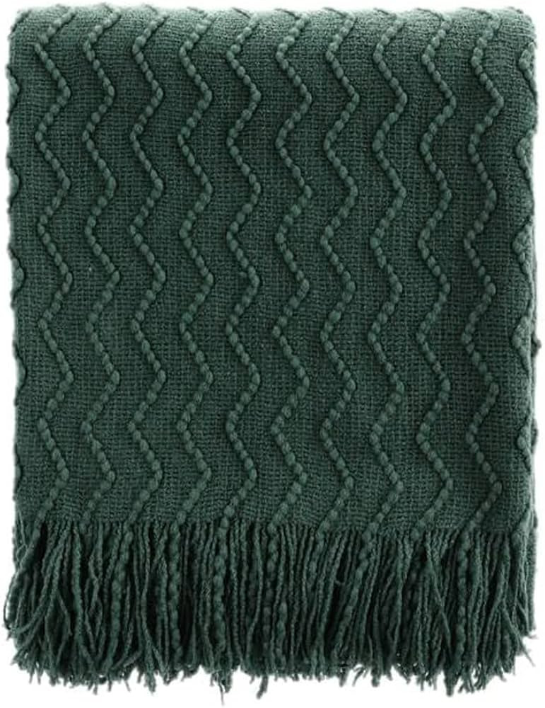 BATTILO HOME Christmas Green Throw Blanket for Couch, Forest Green Throw Blankets, Christmas Deco... | Amazon (US)