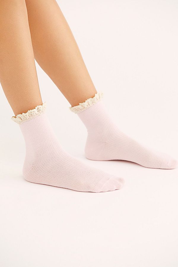 Darling Waffle Knit Ankle Socks | Free People (Global - UK&FR Excluded)
