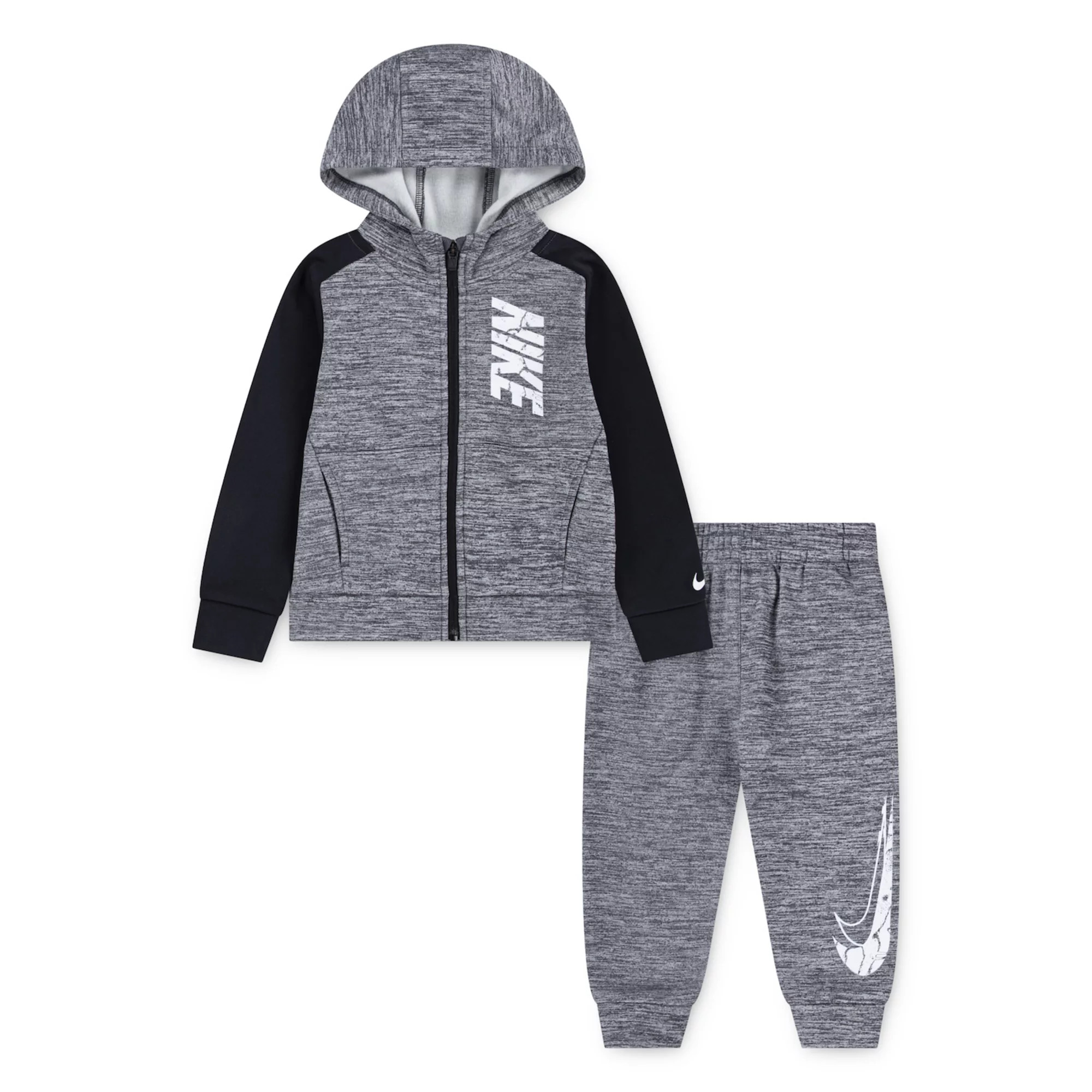 Boys 4-7 Nike Colorblock Therma-FIT Zip Up Hooded Jacket & Pants 2-Piece Set | Kohl's