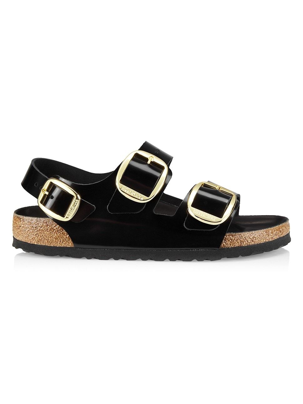 Milano Big Buckle Leather Sandals | Saks Fifth Avenue