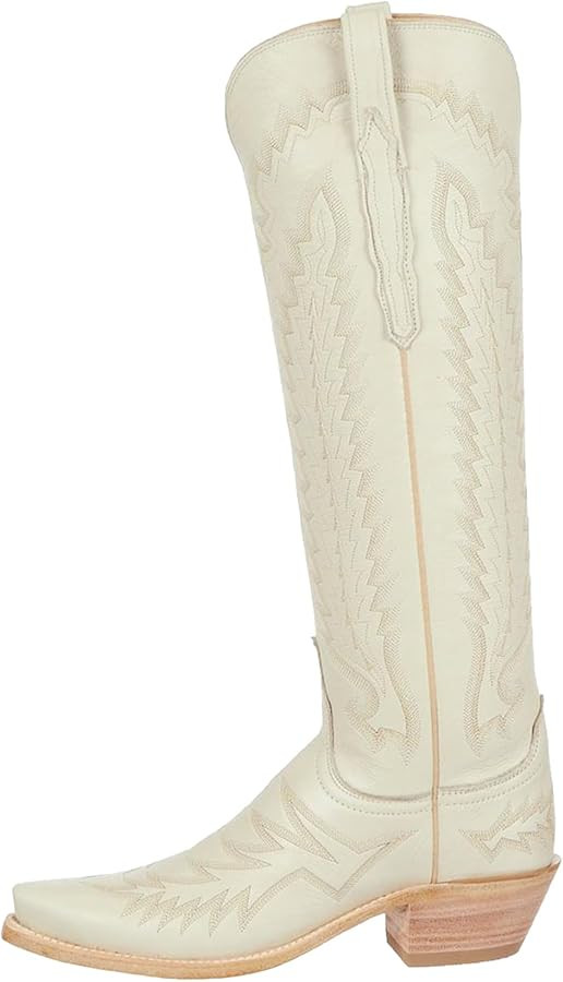 Western Cowboy Boots Women Knee-High Cowboy Boots With Classic Embroidered Pointy Toe Chunky Heel... | Amazon (US)
