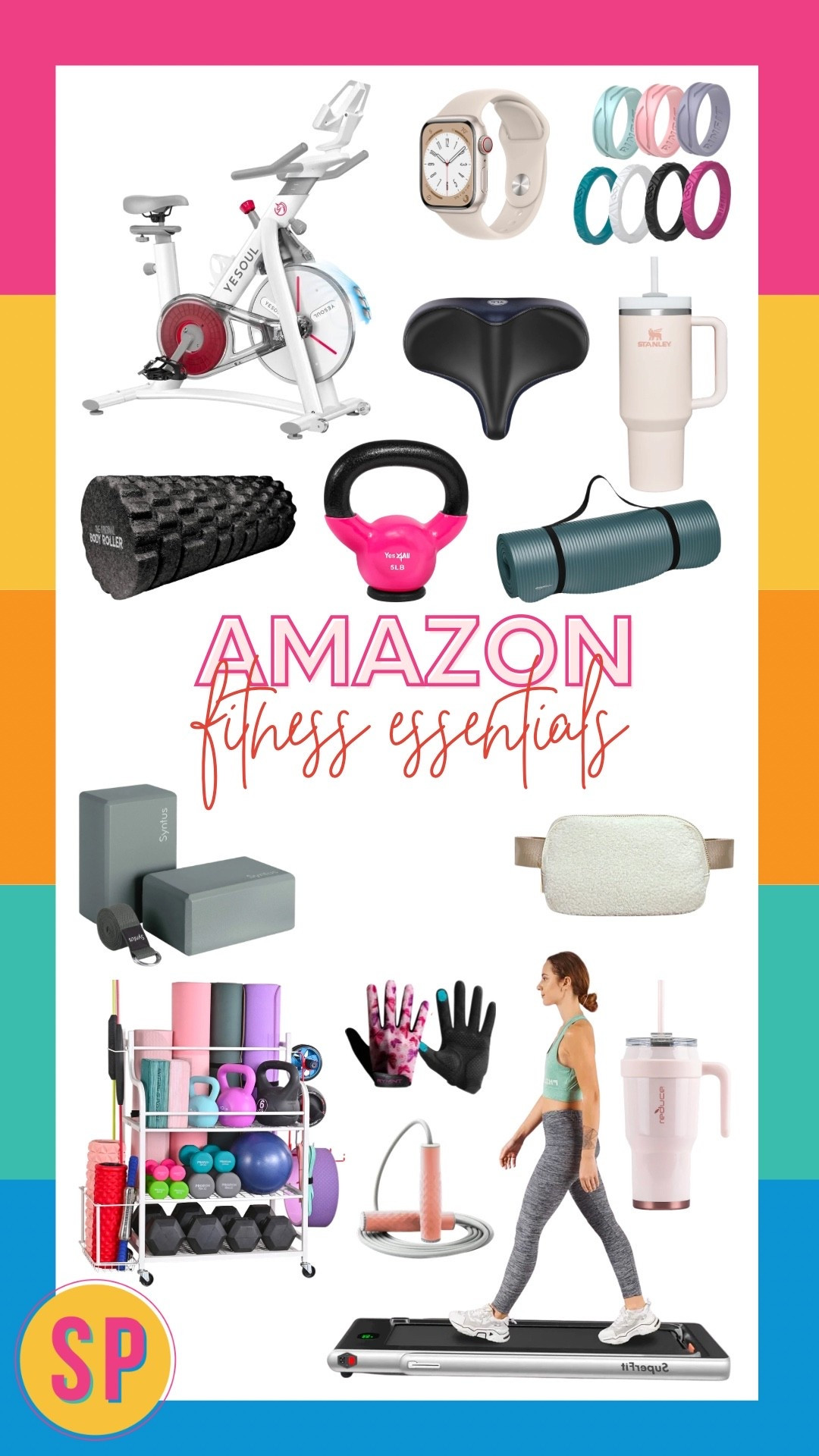 My Amazon Fitness Essentials for my home gym. 

At home workout, at home gym, gym equipment, walking pad, yoga mat, foam roller, stationery bike, budget workout equipment, gym, Smiles and Pearls

#LTKfitnessgoals #LTKHome #LTKOver40