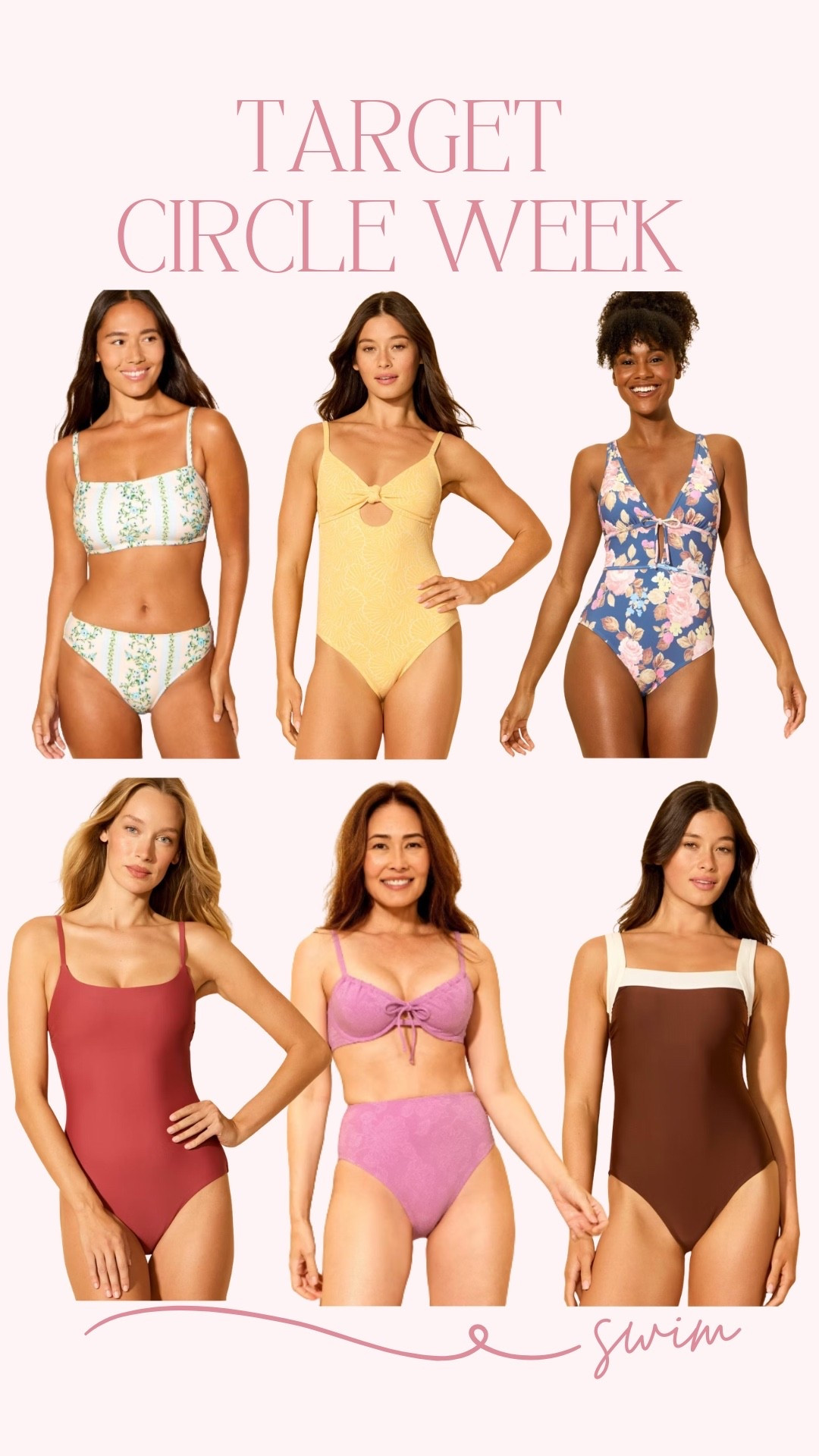 Target swimsuits on sale for circle week! Get them 40% off! 

#LTKSaleAlert #LTKSwim