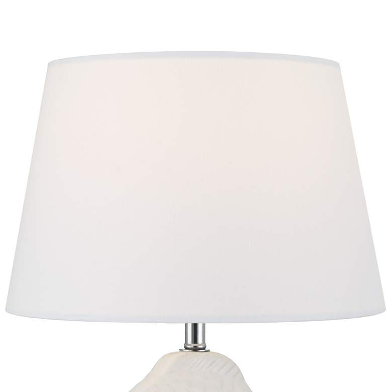 Finely 13 1/2" High Tropical Fish White Ceramic Lamp | Lamps Plus