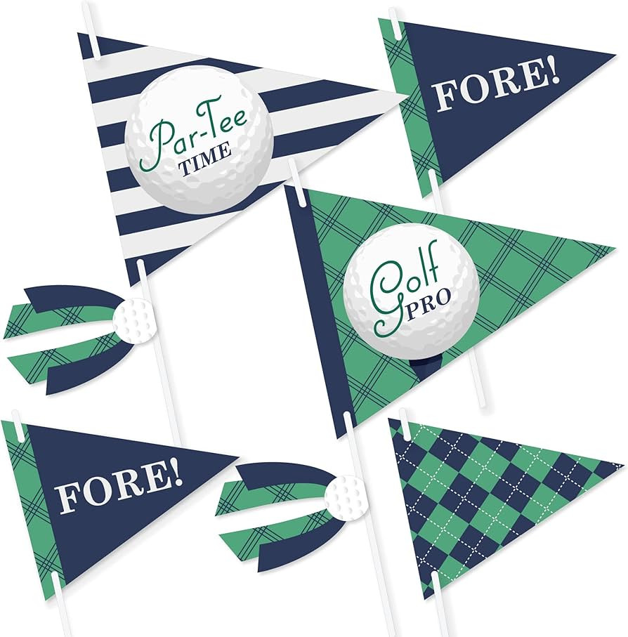 Big Dot of Happiness Par-Tee Time - Golf - Triangle Birthday or Retirement Party Photo Props - Pe... | Amazon (US)