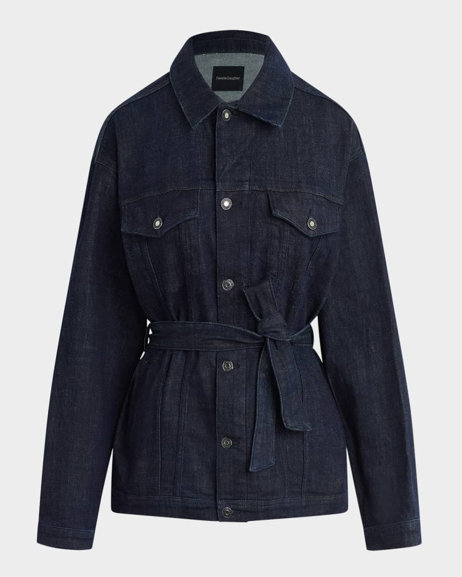 The Jane Belted Denim Coat | Neiman Marcus