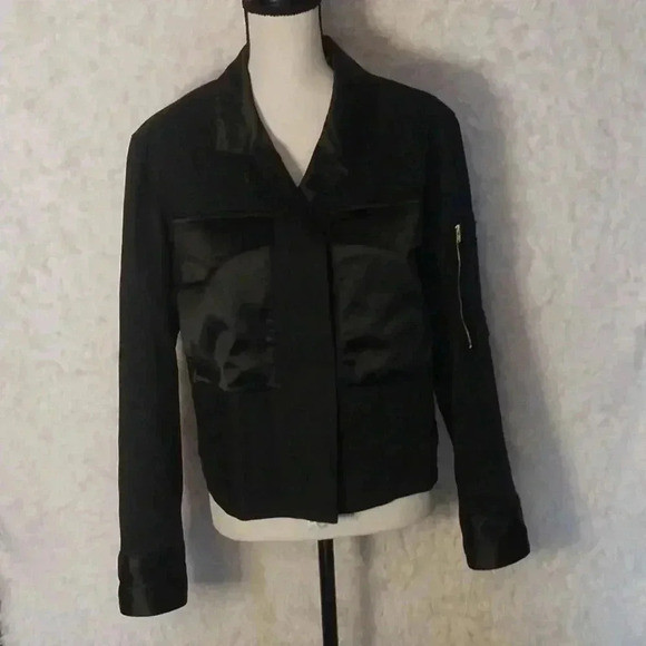 CABI Black Cropped Boxy Moto Jacket Size: M | Poshmark
