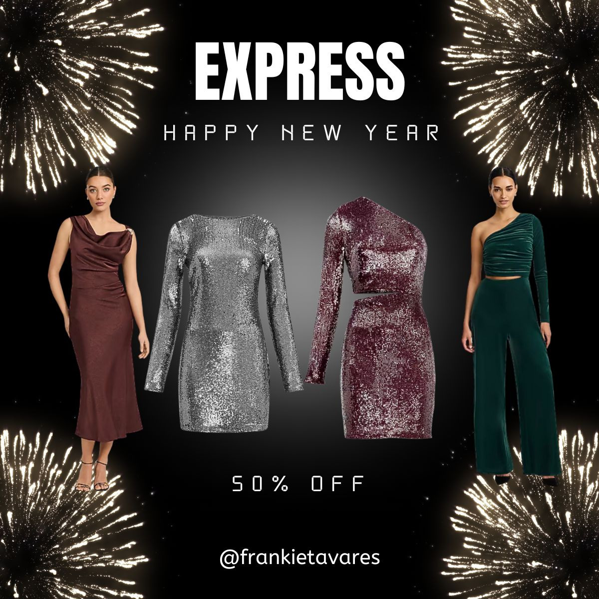 Sparkle this NYE with these stunning EXPRESS dresses and bodysuits. 50% OFF select styles!! HURRY WHILE SUPPLIES LAST!! 
#salealert #expressfashion #nye #frankietavares
 

 

#LTKSaleAlert #LTKSeasonal #LTKHoliday