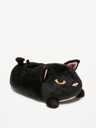 Plush Black Cat Gender-Neutral Slippers for Kids | Old Navy (US)