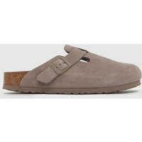 BIRKENSTOCK Boston Clog Narrow Fit Sandals in Grey Taupe | Schuh