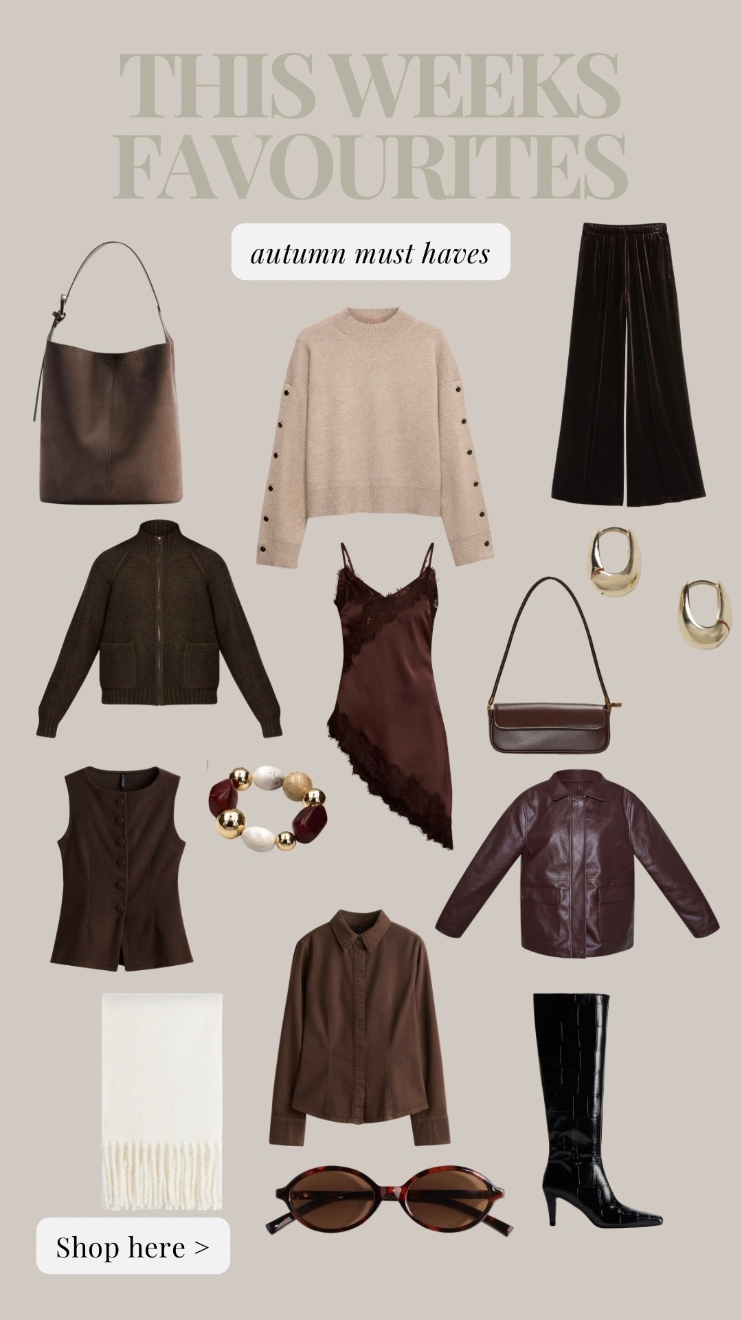 This weeks autumn must haves/favourites 🍂 clearly I am loving chocolate brown 🤎

#LTKwinter #LTKautumn #LTKuk