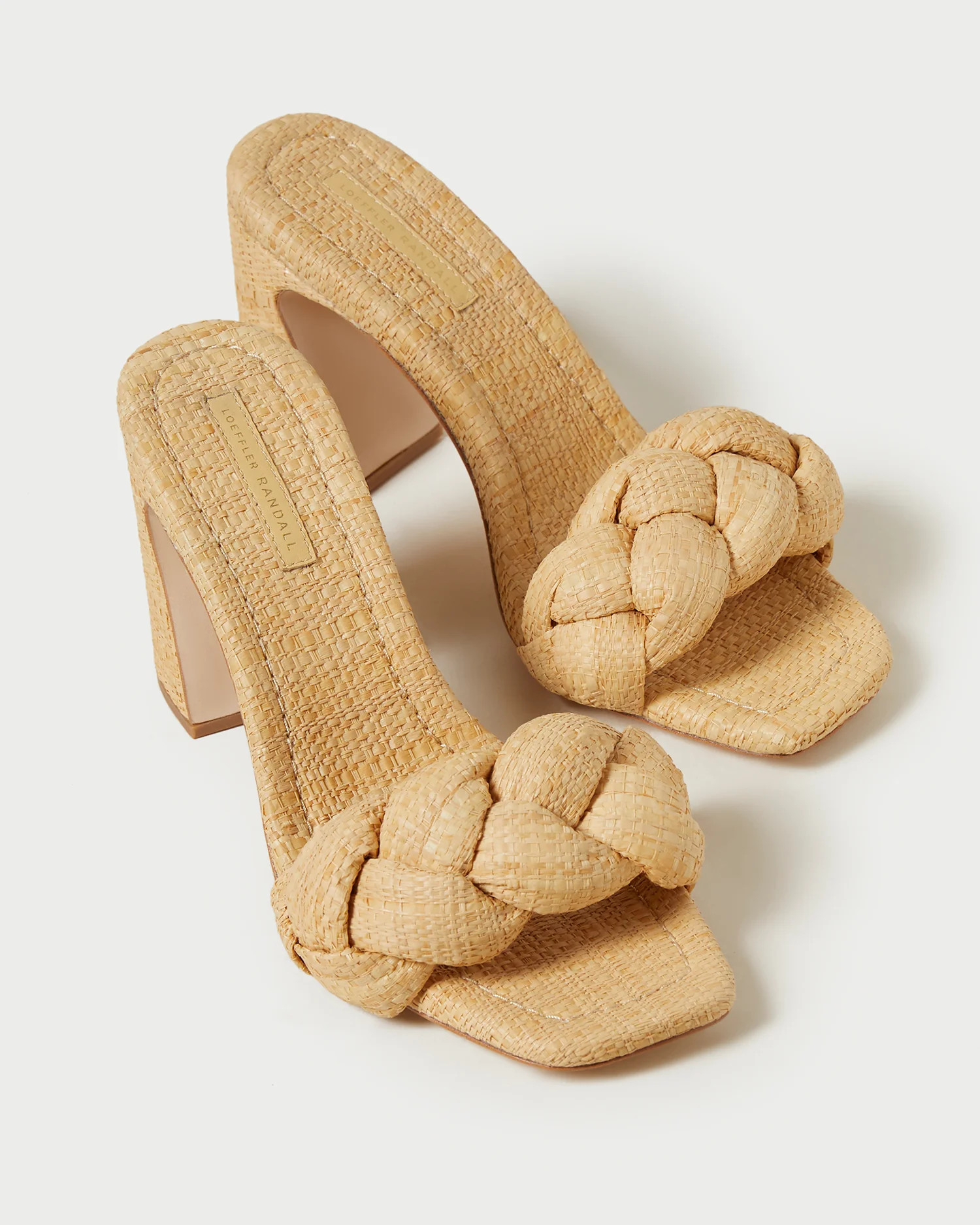 Freya Natural Braided Curve Mule | Loeffler Randall