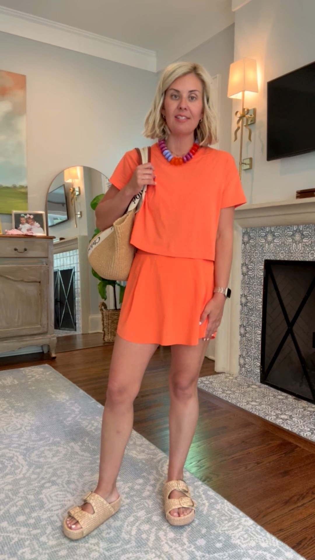 Style tip…athleisure is not just for athletics or just leisure! We are styling this set with a fun necklace & cute sandal. This skirt has the perfect amount of compression & such a flattering look! 
Pleated Skort - small
Cropped Tank - small
Cropped Tee - small 
Sleeveless 1/2 Zip - xs
Leggings - 7/8 small
Cotton Skort - small
Cami Dress - small ￼

*Use code Catherinexspanx for 15% off + free shipping on 1st order ￼

#LTKmorningroutine #LTKfitnessgoals #LTKmomlife